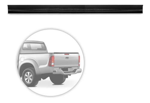 Imagem 3 de 6 de Protetor Borda Tampa Traseira Hilux 2005 2006 2007 2008 2009