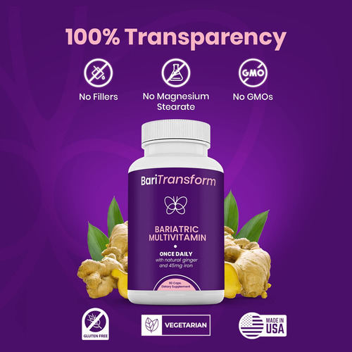 Baritransform Multivitaminas Bariátricas Hierro 90 Cápsulas