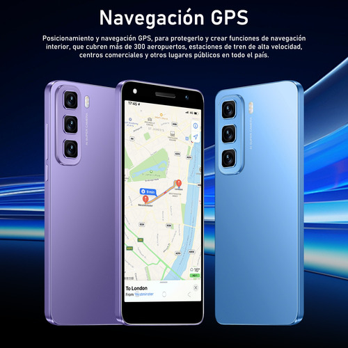 Android Celulares Hot 50 5.0 Pulgadas Barato Ram1gb Y Rom16gb Púrpura
