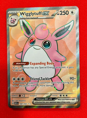 Wigglytuff Ex Full Art Carta Pokémon Original Tcg+10 Cartas