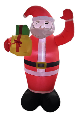 Inflables Navideños Iluminados De Papá Noel Decoración