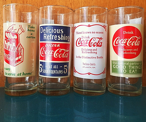 Vasos  Coca Cola Original 2 Serie Vintage Rigolleau 2017 X2
