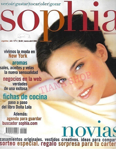 Revista Sophia_marzo 2000__florencia Fabbiano: Tapa/fotos