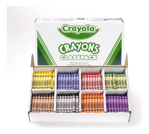 Crayola Caja 400 Lápices De Colores Grandes 50 De Cada Uno