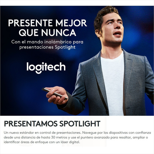 Señalador / Presentador Remoto Avanzado Logitech Spotlight
