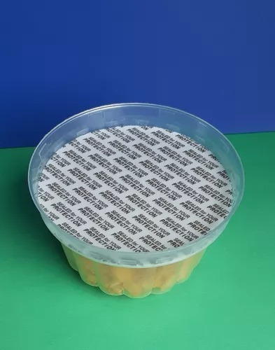 Tina Vaso Domo Para Yogurt, Foil De Aluminio, Cereal Yogurt
