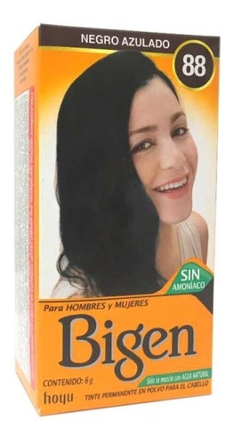 Bigen Tinte Cabello Sin Amoniaco Tono Negro Azulado 88 Lm