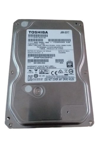 Disco Duro Interno Toshiba Dt01aca100 1tb