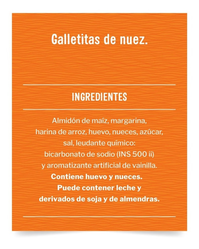 Imagen 5 de 9 de Galletitas Hgn Lovvit Sabor Nuez X 180g Sin Tacc