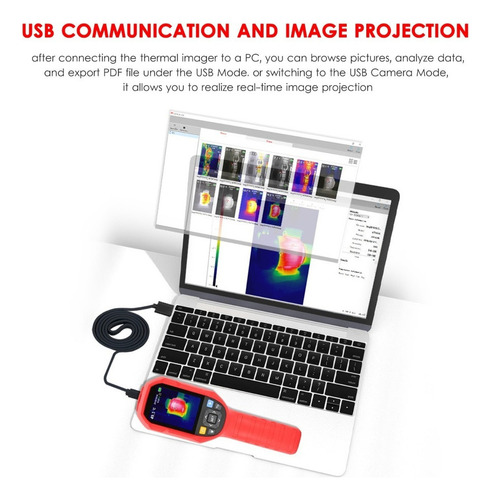 Cámara Termográfica Tft Con Pantalla Nocturna Lcd Uni-t Imag
