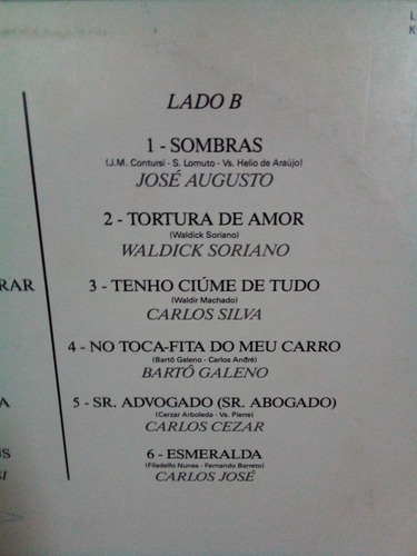 Lp Nostalgia - Reginaldo Rossi José Augusto Claudia Barroso (Usado)