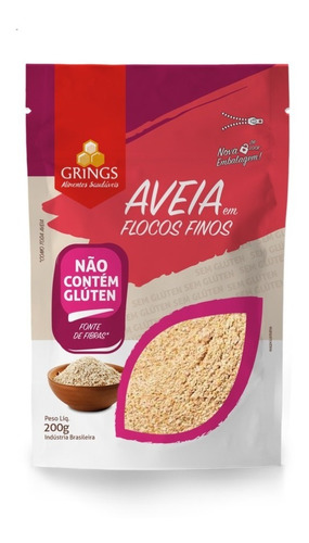 Aveia Flocos Finos Sem Glúten 200g