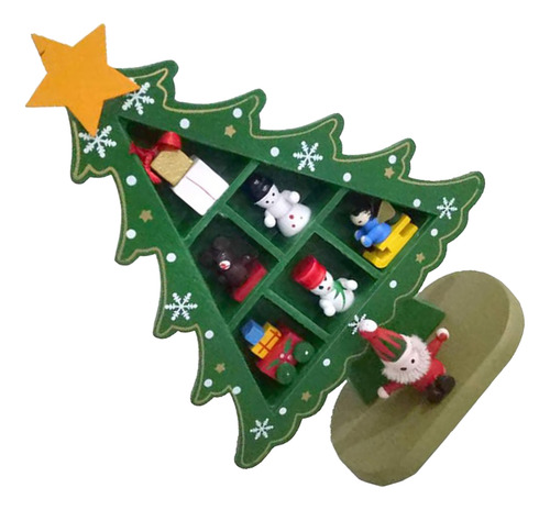 Árbol De Navidad De Madera De Mesa Exquisito Mini