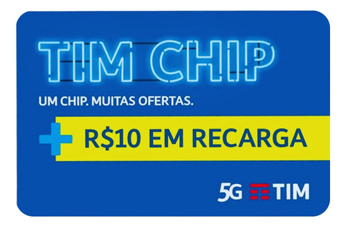 Tim Mix 10: 2 Tim Chip+8 Tim Chip Top (com R$10 Em Recarga)