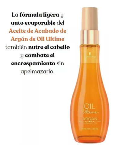 Schwarzkopf Aceite Premium Nutritivo Oil Ultime Argan 100ml