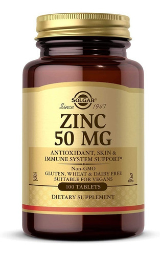 Zinc Premium 50mg 100 Capsulas Alta Potencia Inmunidad Z19