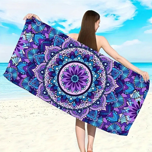 Una Toalla De Playa De Estilo Bohemio