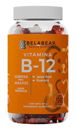 Vitamina B12 Bote Con 150 Gomitas - Belabear