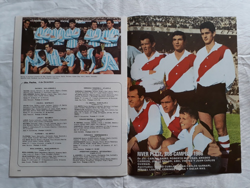 Lamina River Sub Campeón 1966 Historia Del Profesionalismo (Usado)