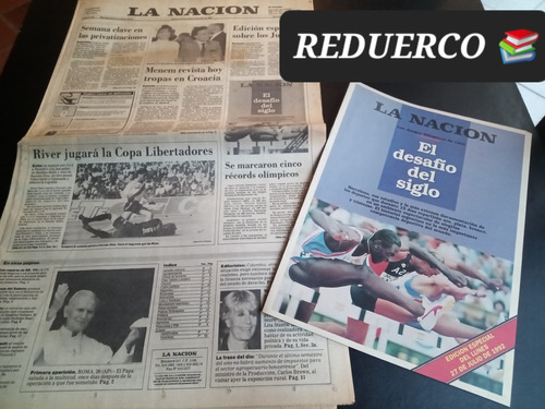 La Nación Juegos Olímpicos 1992 C/ Revista Fisher Indurain 