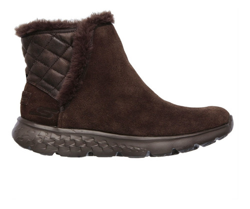 Bota Skechers On The Go Feminina Chocolate Cano Médio 14356 | Mercado Livre