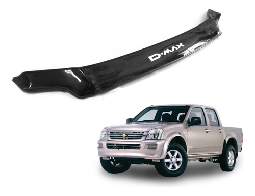 Deflector De Capot Chevrolet Dmax 2006 - 2009 Negro 