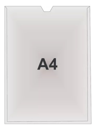 Quadro De Aviso A4 Display De Parede Acrílico - Acrilico 3mm