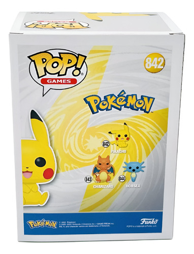 Funko Pop Pokémon Pikachu Sentado Pop 842 Original
