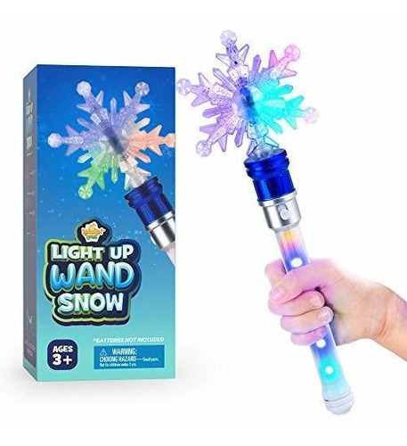 Maquillaje Para Disfraz - Light-up Snowflake Spinning Wand F