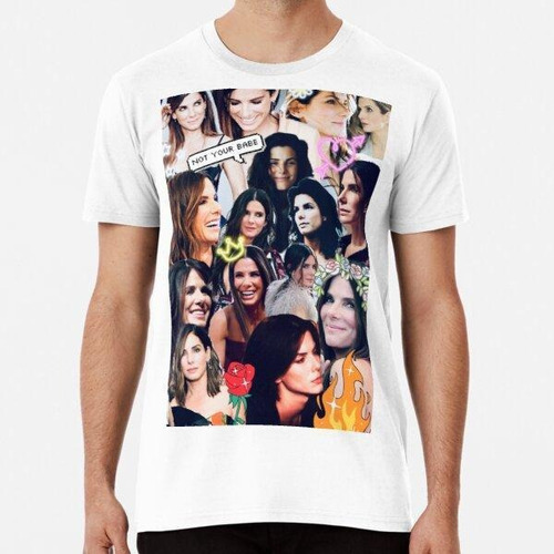 Remera Sandra Bullock Collage Algodon Premium