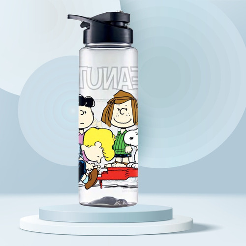 Squeeze Garrafa Agua Turma Do Snoopy 750 Ml Bpa Free