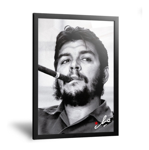 Cuadros Che Guevara Fumando Habano Habana Cuba 35x50cm