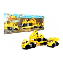 Comprar Set Constructor Vial X3 Duravit Volcador Excavadora Y Camion