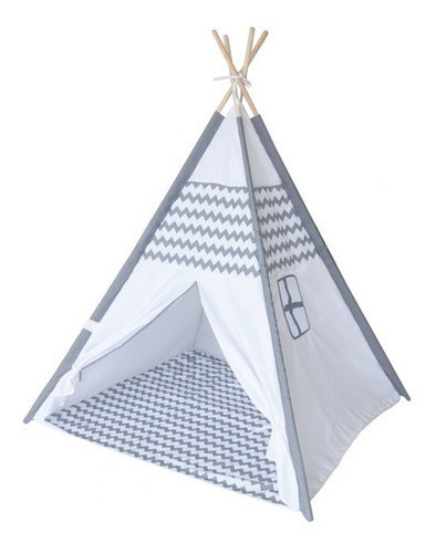 Carpa Infantil 120x150cm Teepe Blanco Gris Iplay