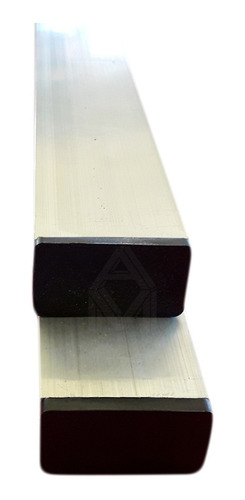 Regla De Aluminio Reforzada 40 X 20mm X 1mt -precio Especial Gris