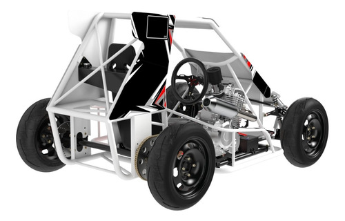 Imagen 4 de 10 de Toy 01 Collino Chasis Tubular Con Motor Kayak 250 En Marcha