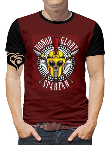 Camiseta Caveira Plus Size Rock Moto Masculina Blusa Sparta