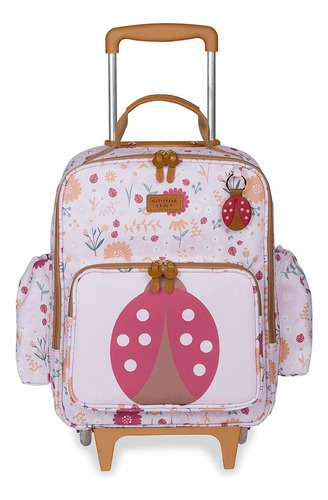 Mochila Infantil Masterbag Kids Com Rodinhas Joaninha