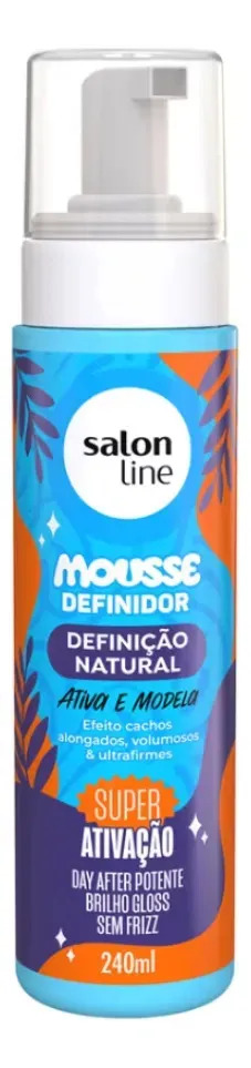 Salon Line Capilar Mousse Definidor de Cachos Definição Natural 240ml