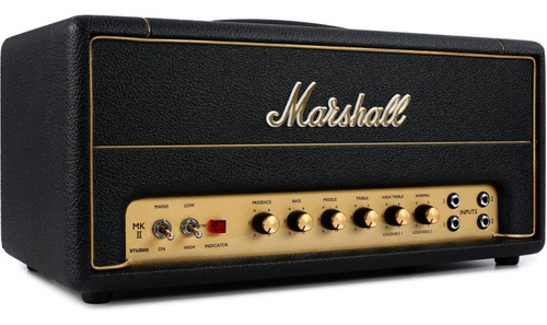 Amplificador Marshall studio vintage plexi mini 1959 SV20H Valvular para guitarra de 20W cor preto 110V