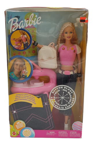 Muñeca Barbie Cares Costurera Mil Broches Caja Con Detalles