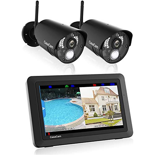 Casacam Vs802 Wireless Security Camera System With 7  Touchs