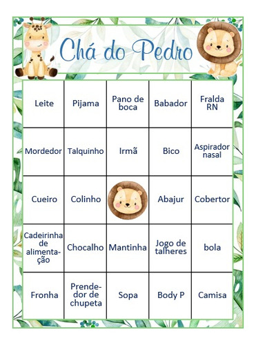 Bingo P/ Festa De Crianças Imprima Vc Msm Promoção F Grátis