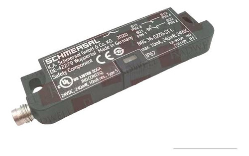 Sensor De Segurança Schmersal Bns 36-02zg-st-l 24vdc (Usado)