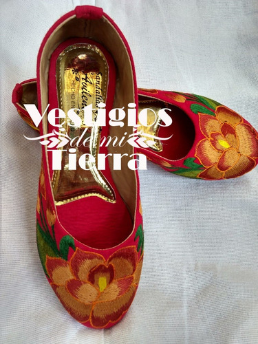 Zapatos  Bordados Artesanales De Chiapas