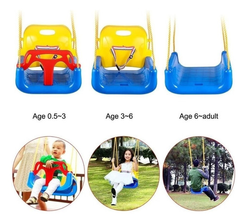 Imagen 3 de 10 de Hamaca Infantil Para Bebe Y Niños 3 En 1 Adaptable Y Segura