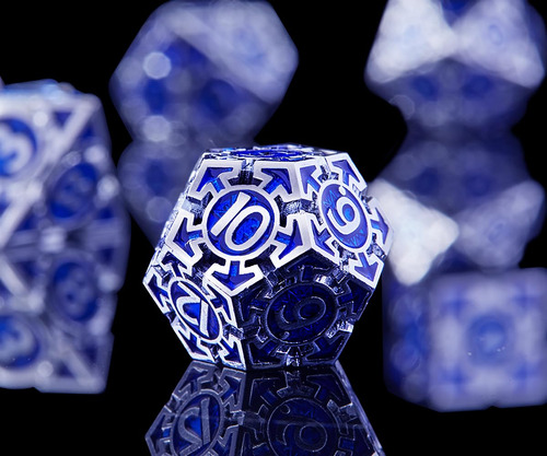 Rule Dice Conjunto De Dados De Metal Para Dnd Dungeons And