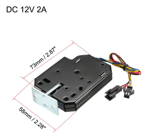 Solenoide Electromagnético Cerrojo Dc12v 2a Push-pull