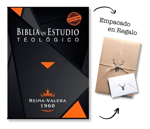 Biblia De Estudio Teologico Negro Indice Piel Rvr 1960