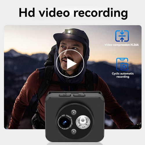 Cámara Deportiva Hd Ptz Antivibración For Vídeos Cortos